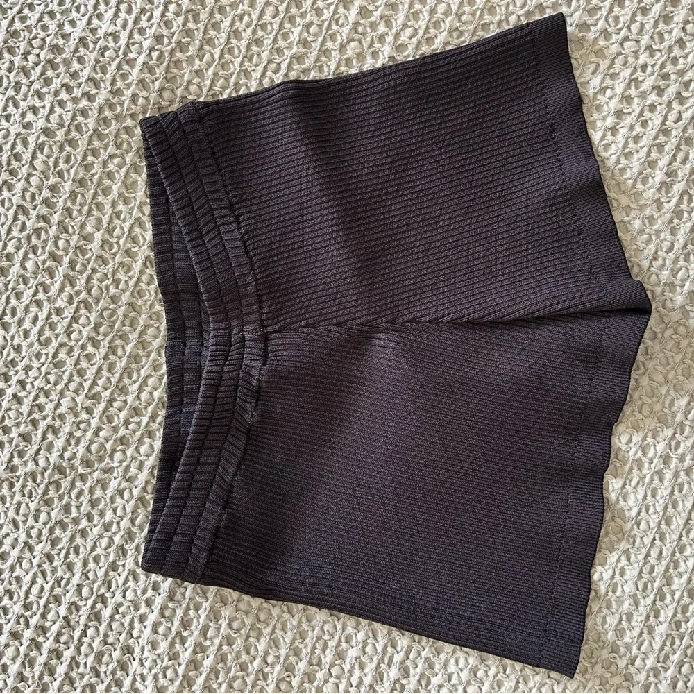 Zara Black Ribbed Knit Top and Bottom Set - Picture 3 of 5